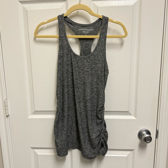Beyond the Bump Tops - Beyond the Bump x Beyond Yoga Grey Spacedye Maternity Athletic Tank